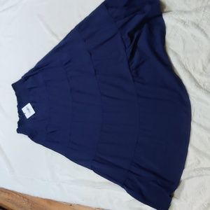 Navy Tiered Maxi Skirt NWT Size M